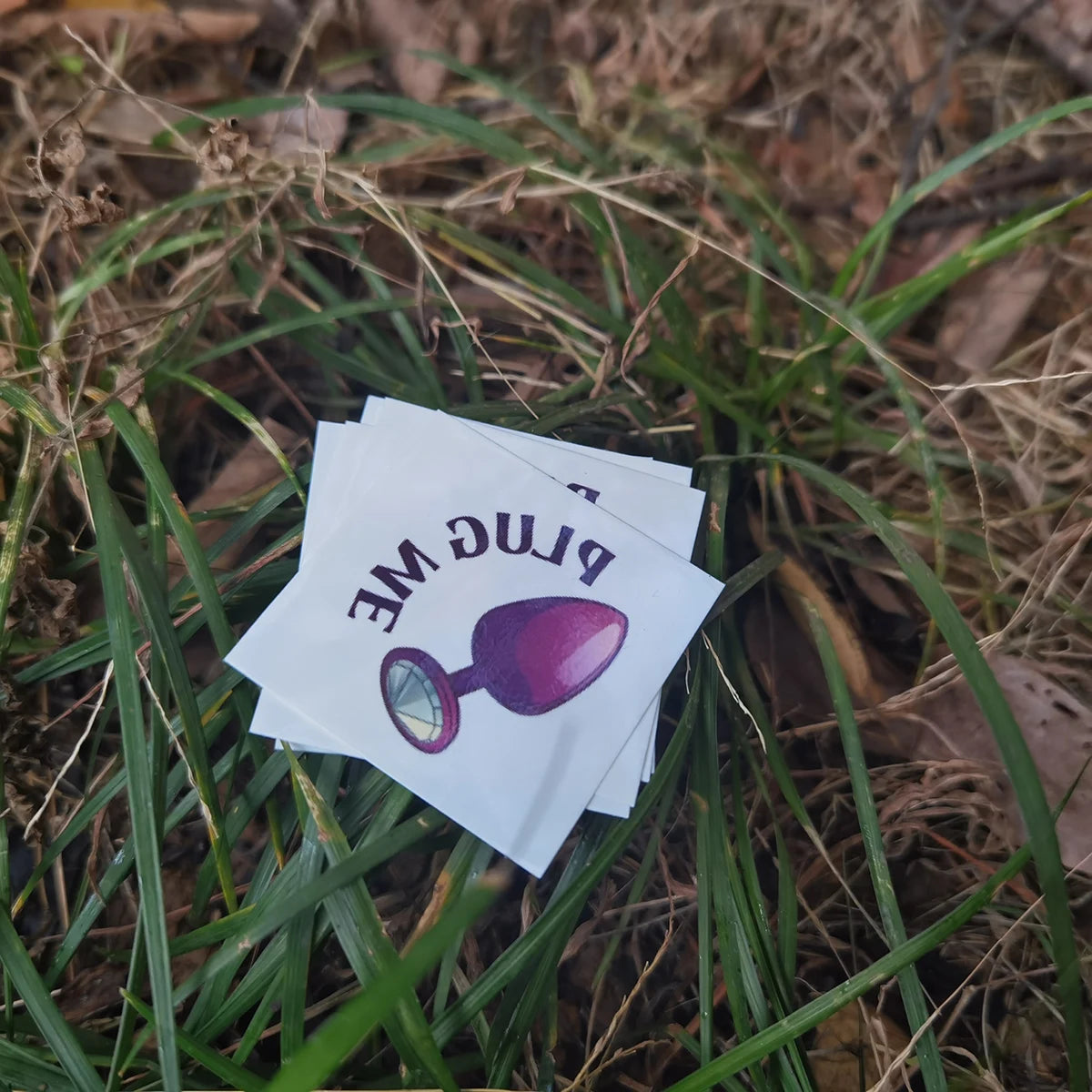 "Plug Me" Temporary Tattoo