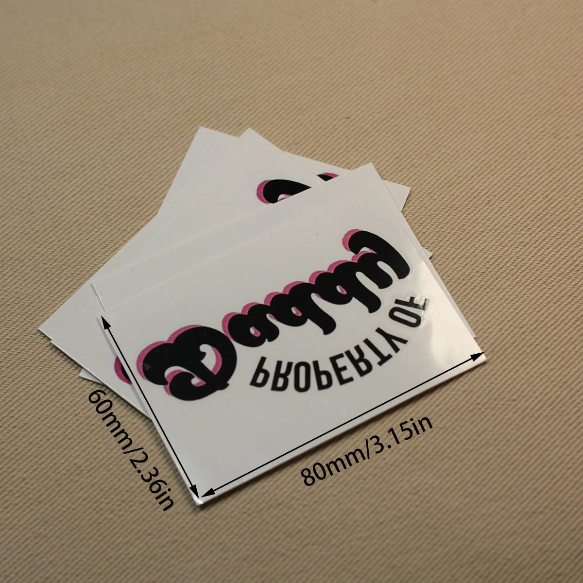 "Property Of Daddy" Temporary Tattoo