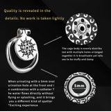 Lotus Flame Stainless Steel Chastity Cage