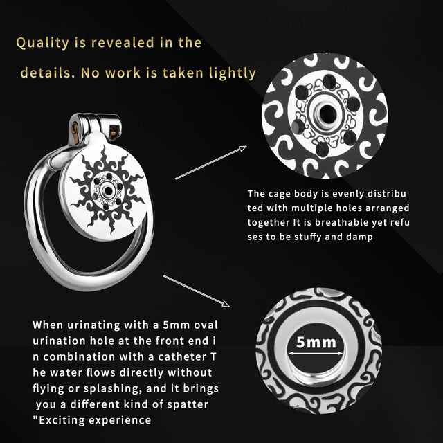 Lotus Flame Premium Chastity Cage