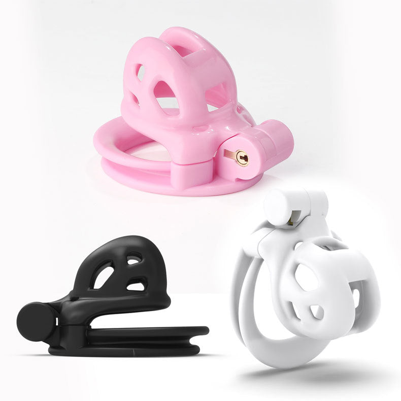 Blush of Control Plastic Chastity Cage