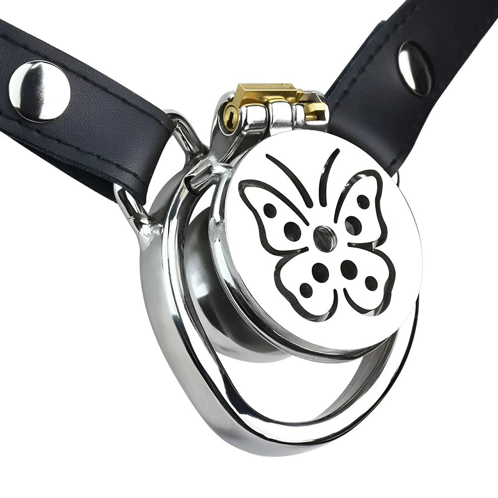 Butterfly Bliss Stainless Steel Chastity Cage