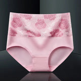 3 Pack High Waist Seamless Floral Briefs