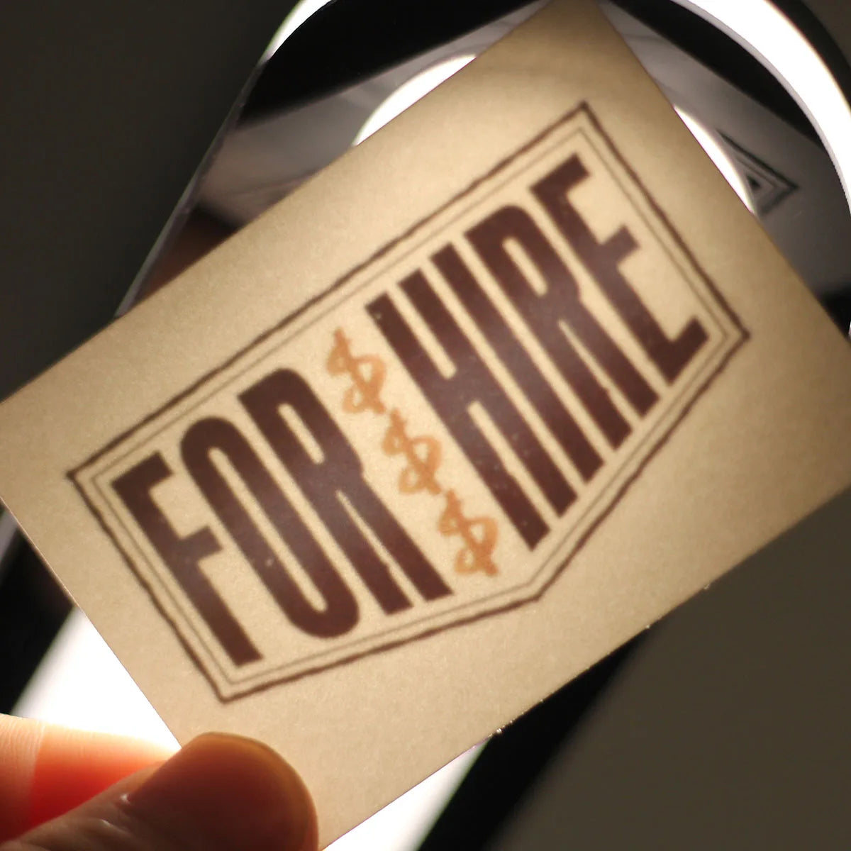 "For Hire" Temporary Tattoo