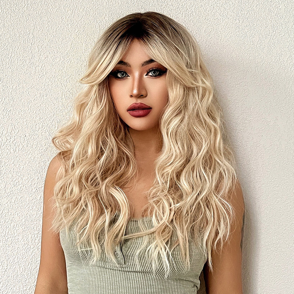 Golden Glow Synthetic Wig