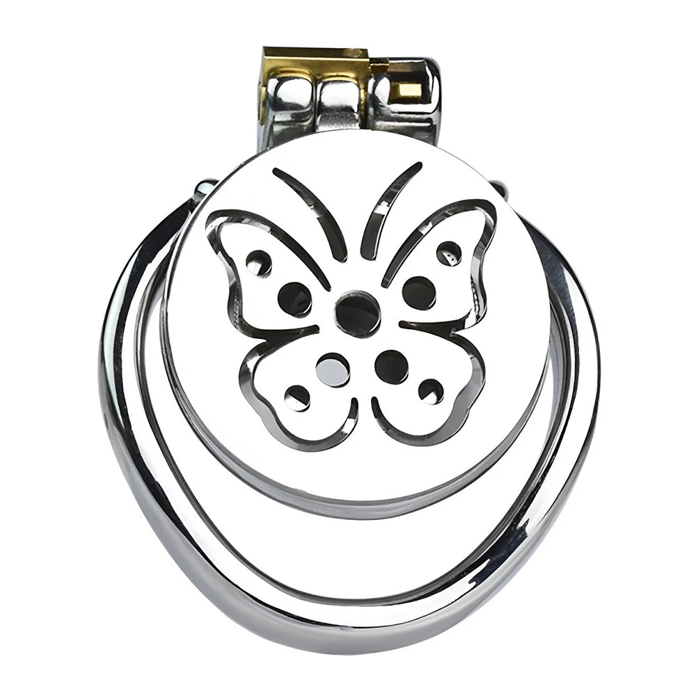 Butterfly Bliss Stainless Steel Chastity Cage