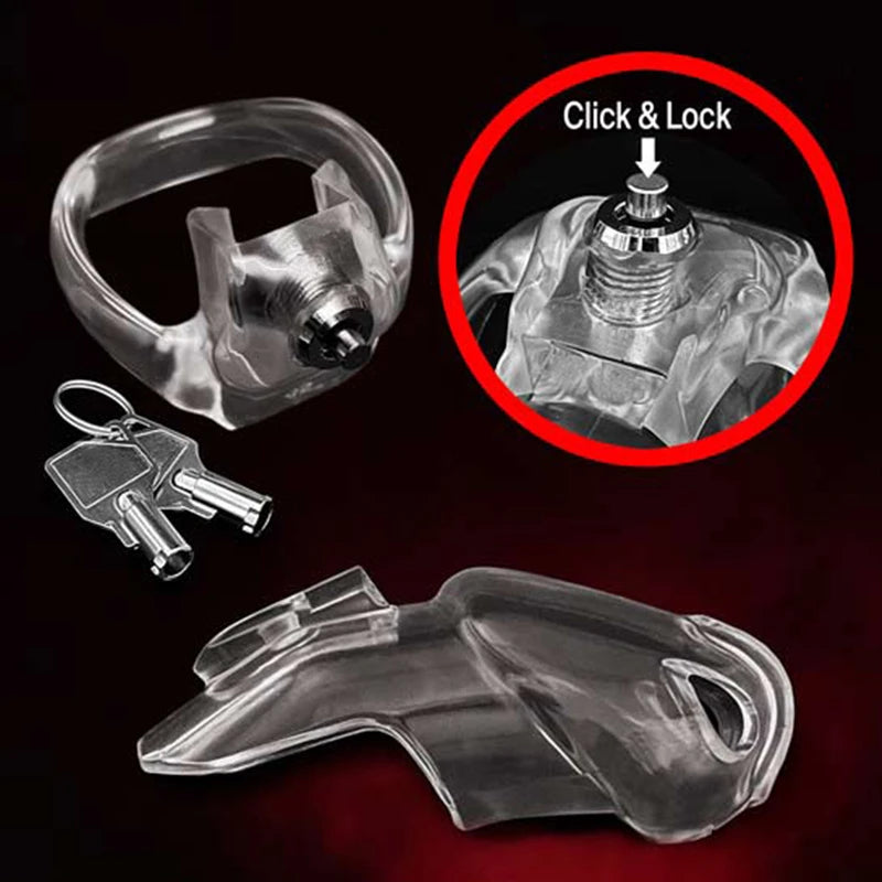 Click & Lock Bio-Resin Chastity Cage