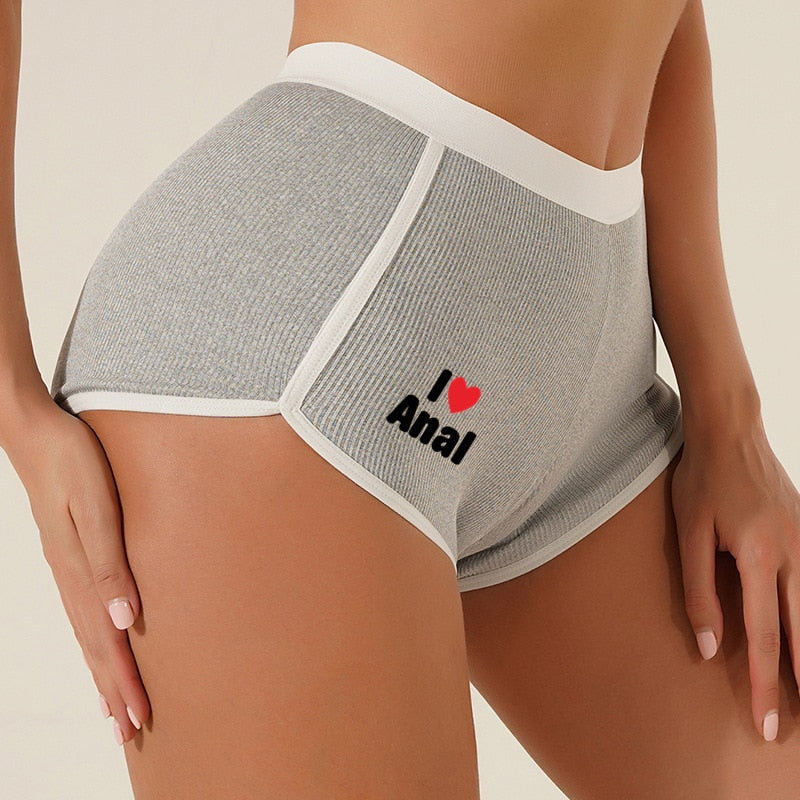 I LOVE ANAL Ladies Breathable Boyshorts