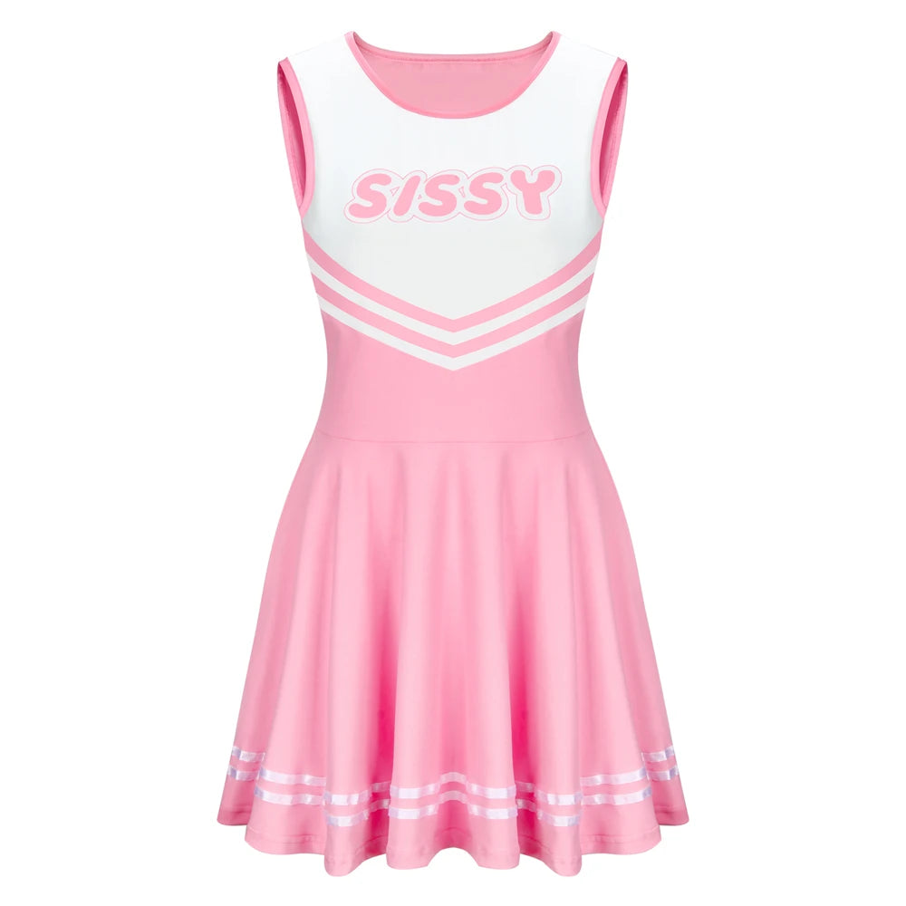 SISSY Sleeveless Cheerleader Uniform