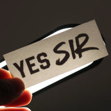 "Yes Sir" Temporary Tattoo