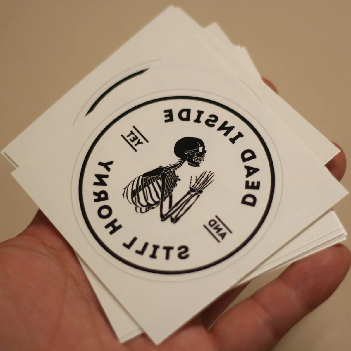 "Dead Inside Still Horny" Temporary Tattoo