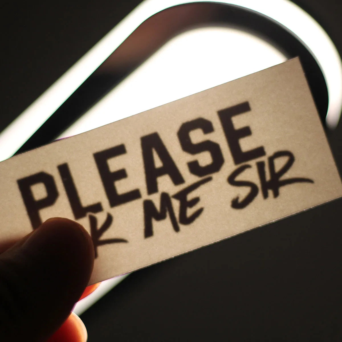 "Please Fuck Me Sir" Temporary Tattoo