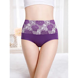 3 Pack High Waist Seamless Floral Briefs