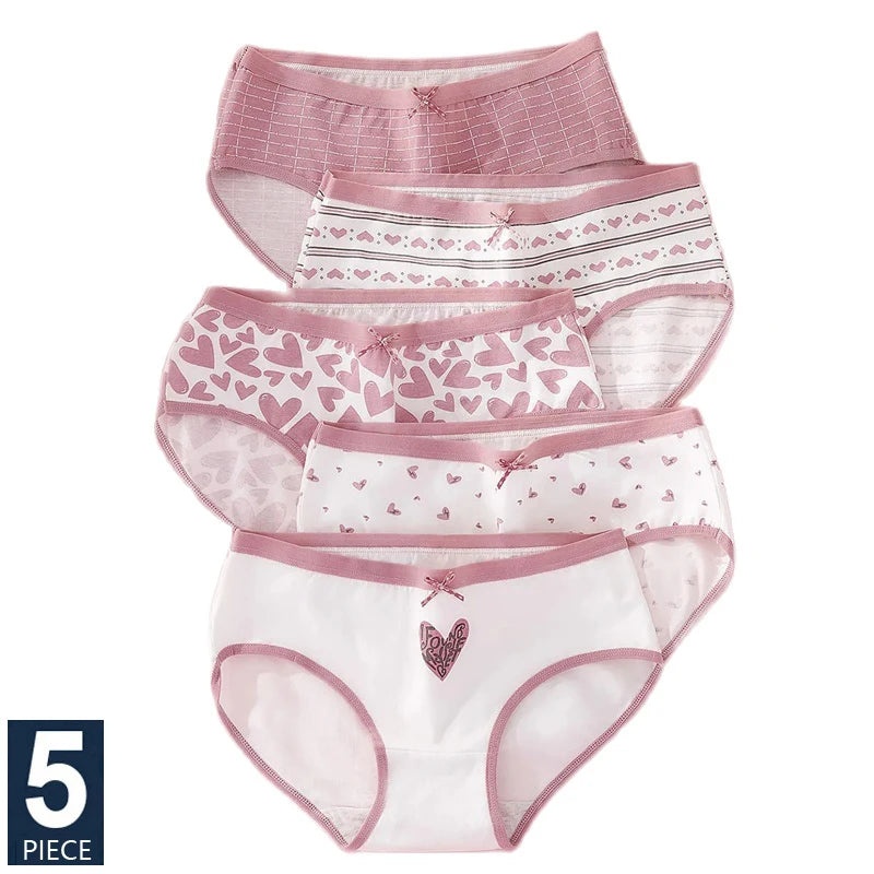 5Pcs Women‘s Cotton Seamless Briefs