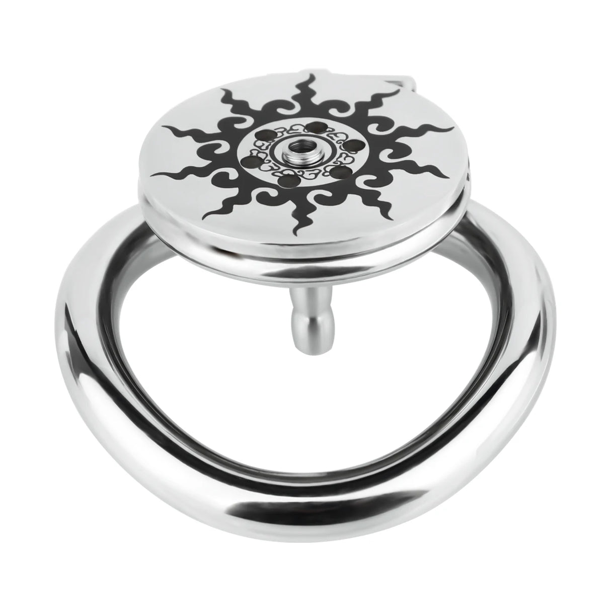 Lotus Flame Stainless Steel Chastity Cage