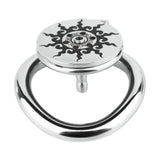 Lotus Flame Stainless Steel Chastity Cage