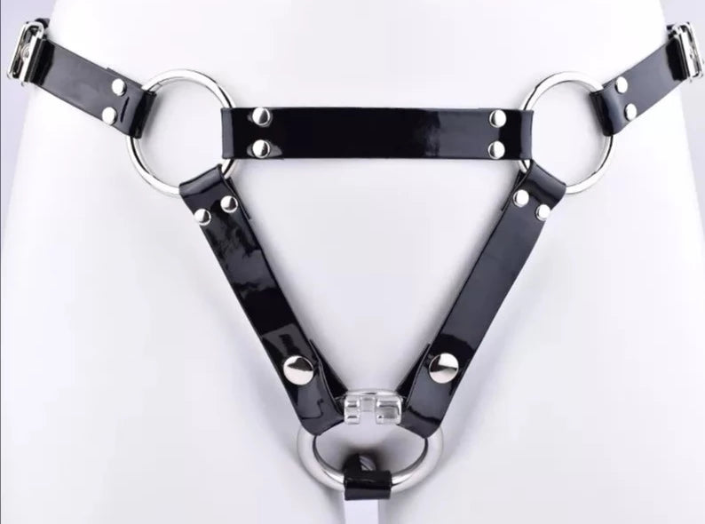 Chastity Cage Belt Harness