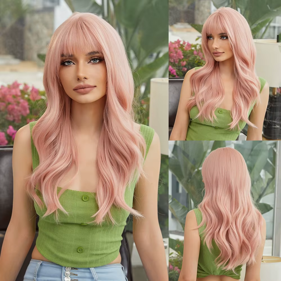Pink Grapefruit Synthetic Wig