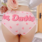 Yes Daddy Hearts Feminine Panties