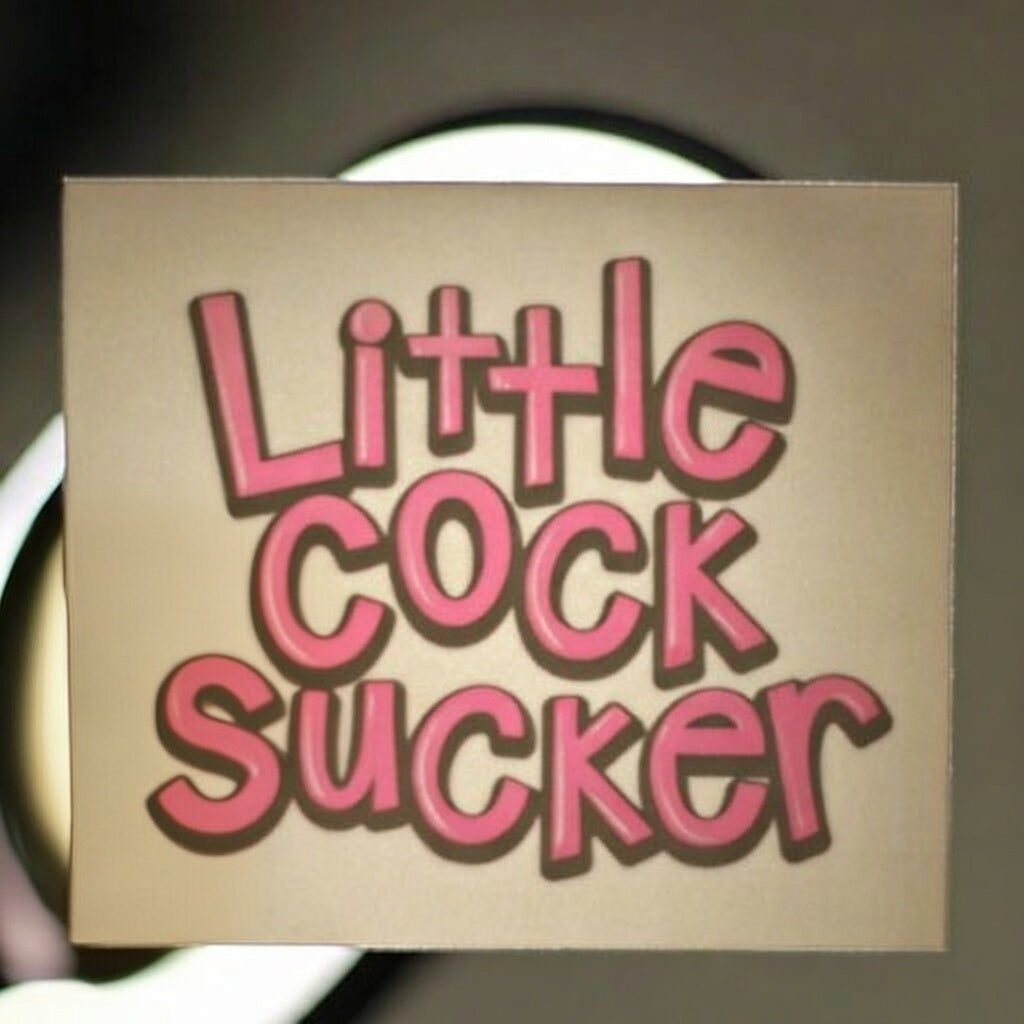 "Little Cock Sucker" Temporary Tattoo
