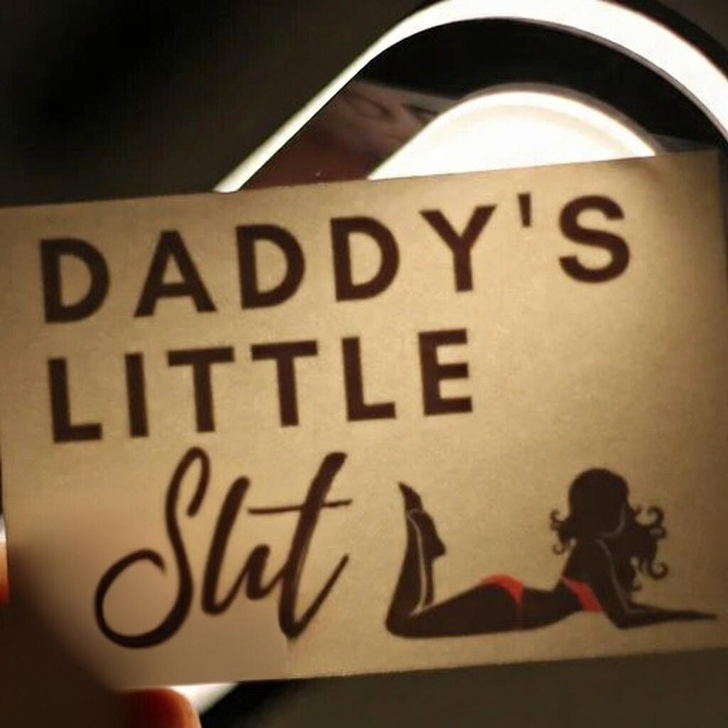"Daddy's Little Slut" Temporary Tattoo