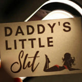 "Daddy's Little Slut" Temporary Tattoo