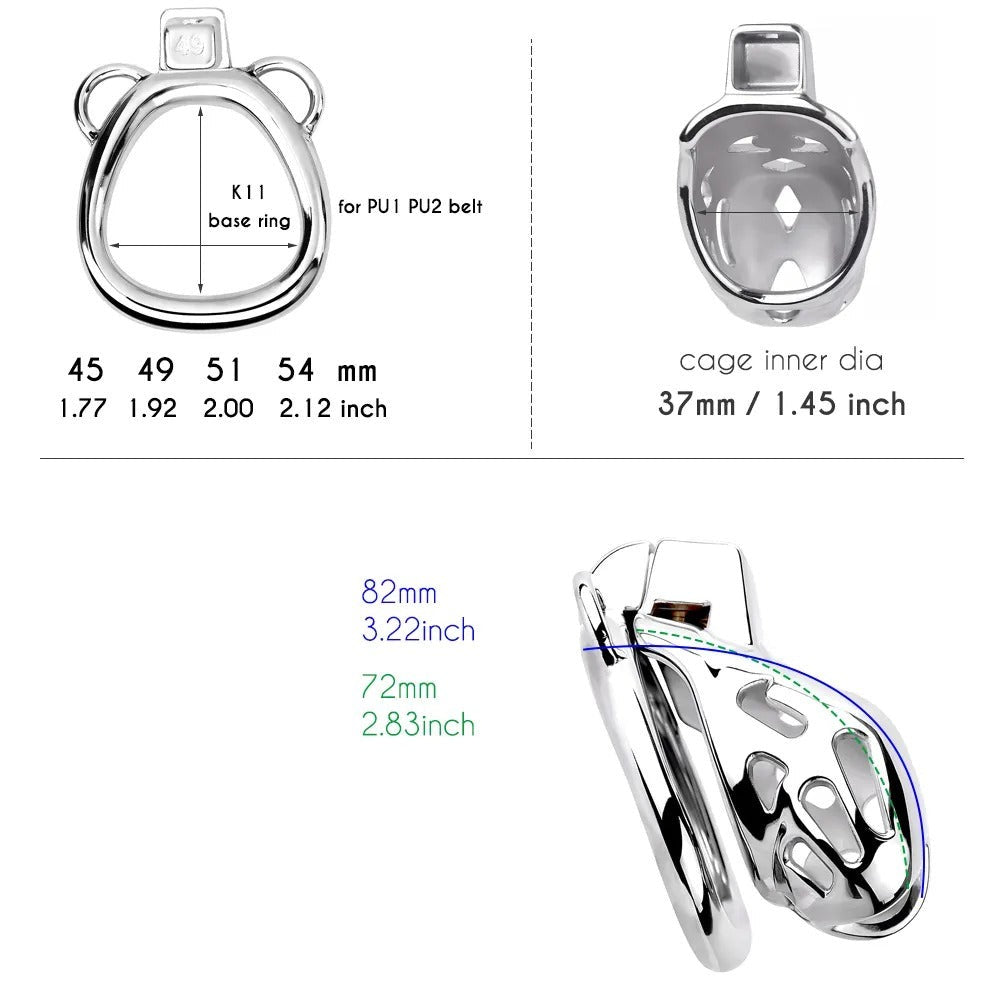 Ultimate Stainless Steel Chastity Cage