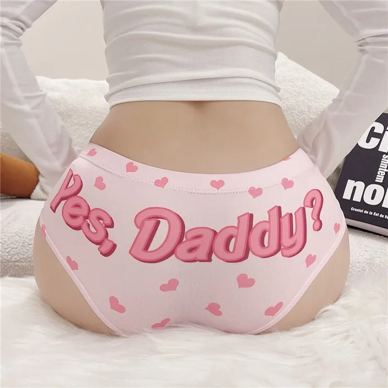 Yes Daddy Hearts Feminine Panties