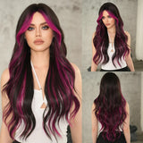 Midnight Magenta Synthetic Wig