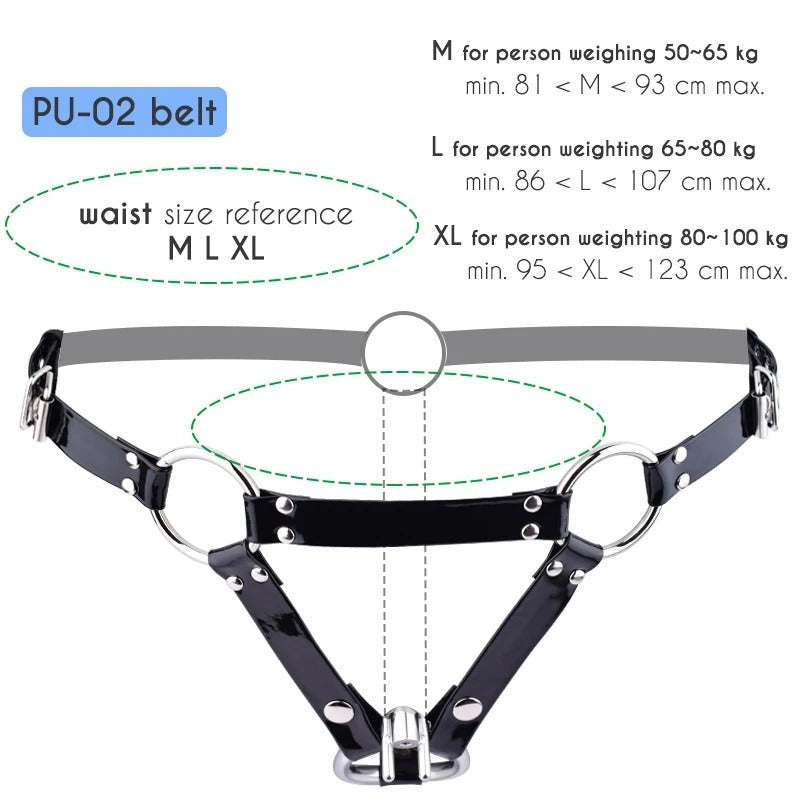 Chastity Cage Belt Harness