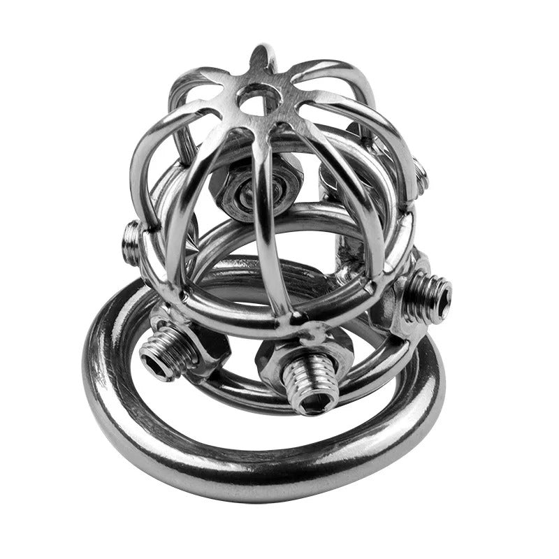 Iron Vortex Chastity Cage