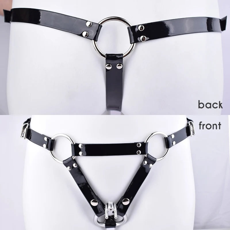 Chastity Cage Belt Harness