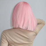 Pink Dream Bob Synthetic Wig