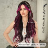 Midnight Magenta Synthetic Wig