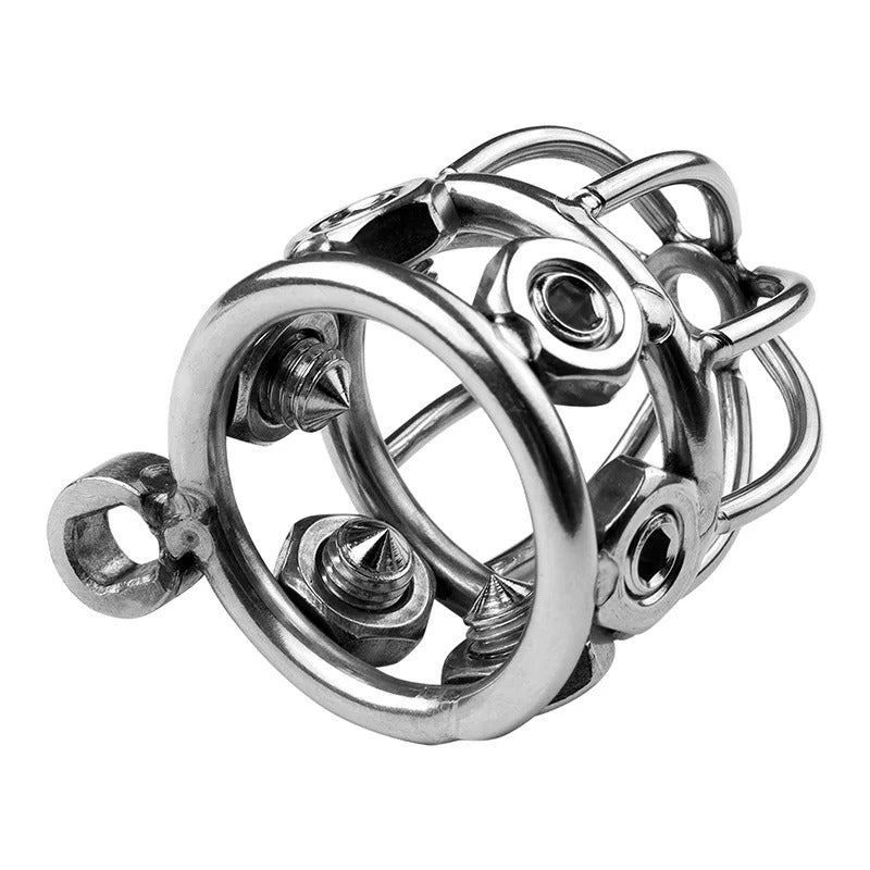 Iron Vortex Chastity Cage