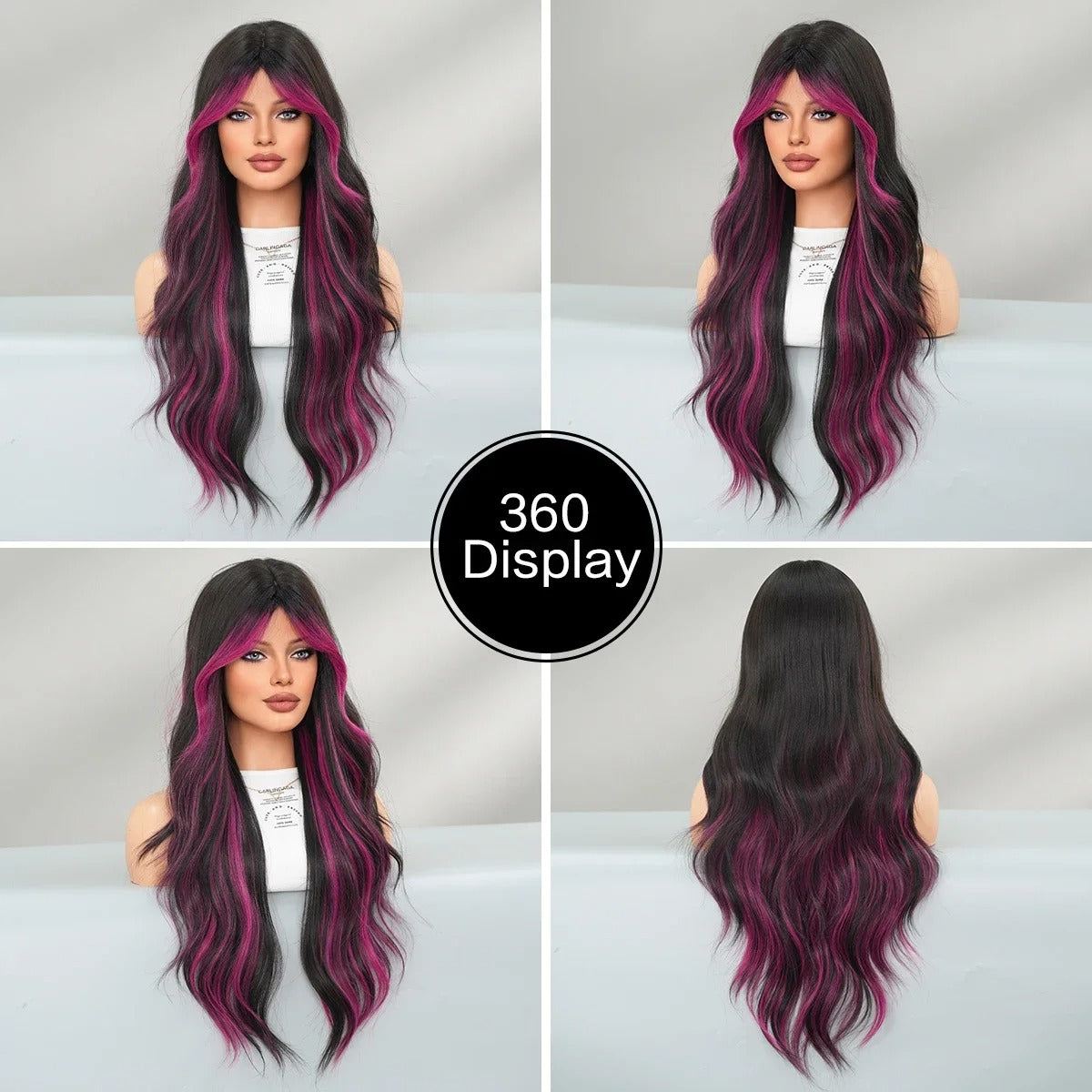 Midnight Magenta Synthetic Wig