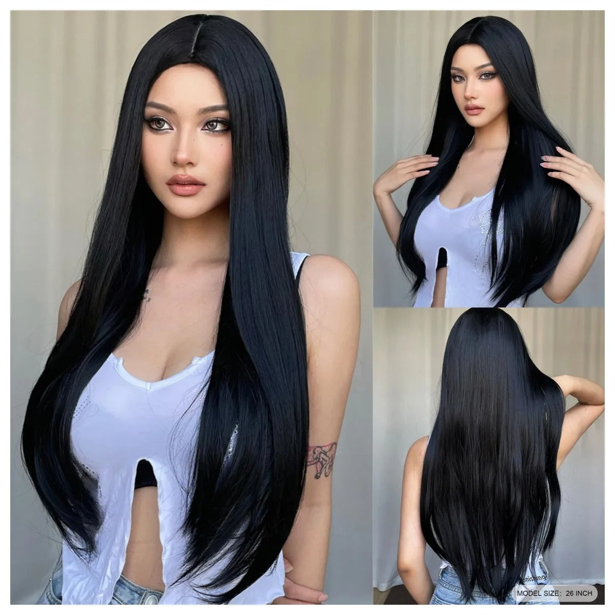 Raven Silk Synthetic Wig