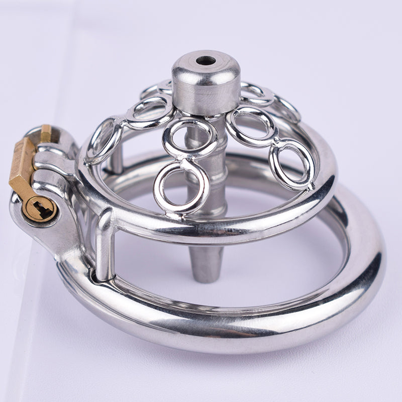 Circle Halo Stainless Steel Chastity Cage