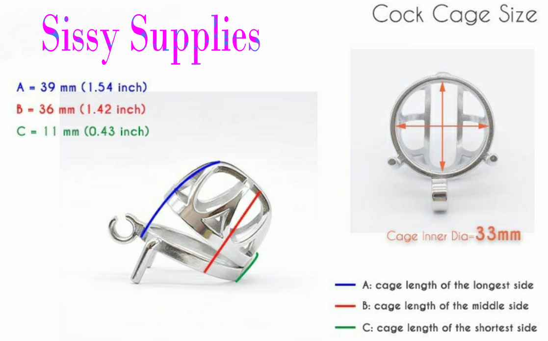 Skylight Stainless Steel Chastity Cage