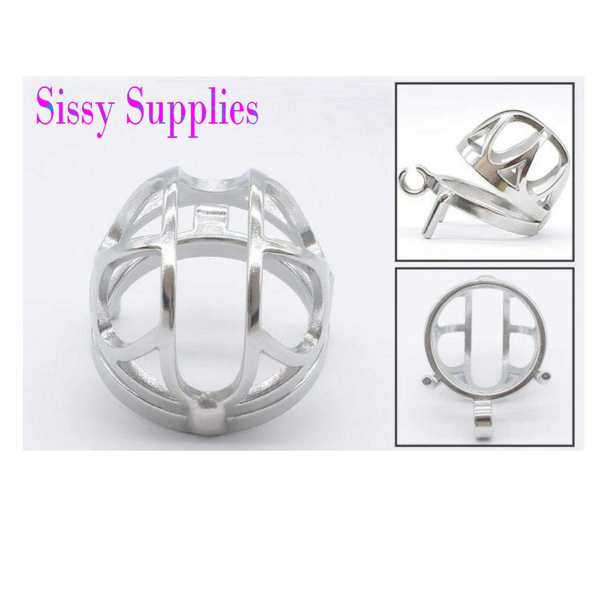 Skylight Stainless Steel Chastity Cage