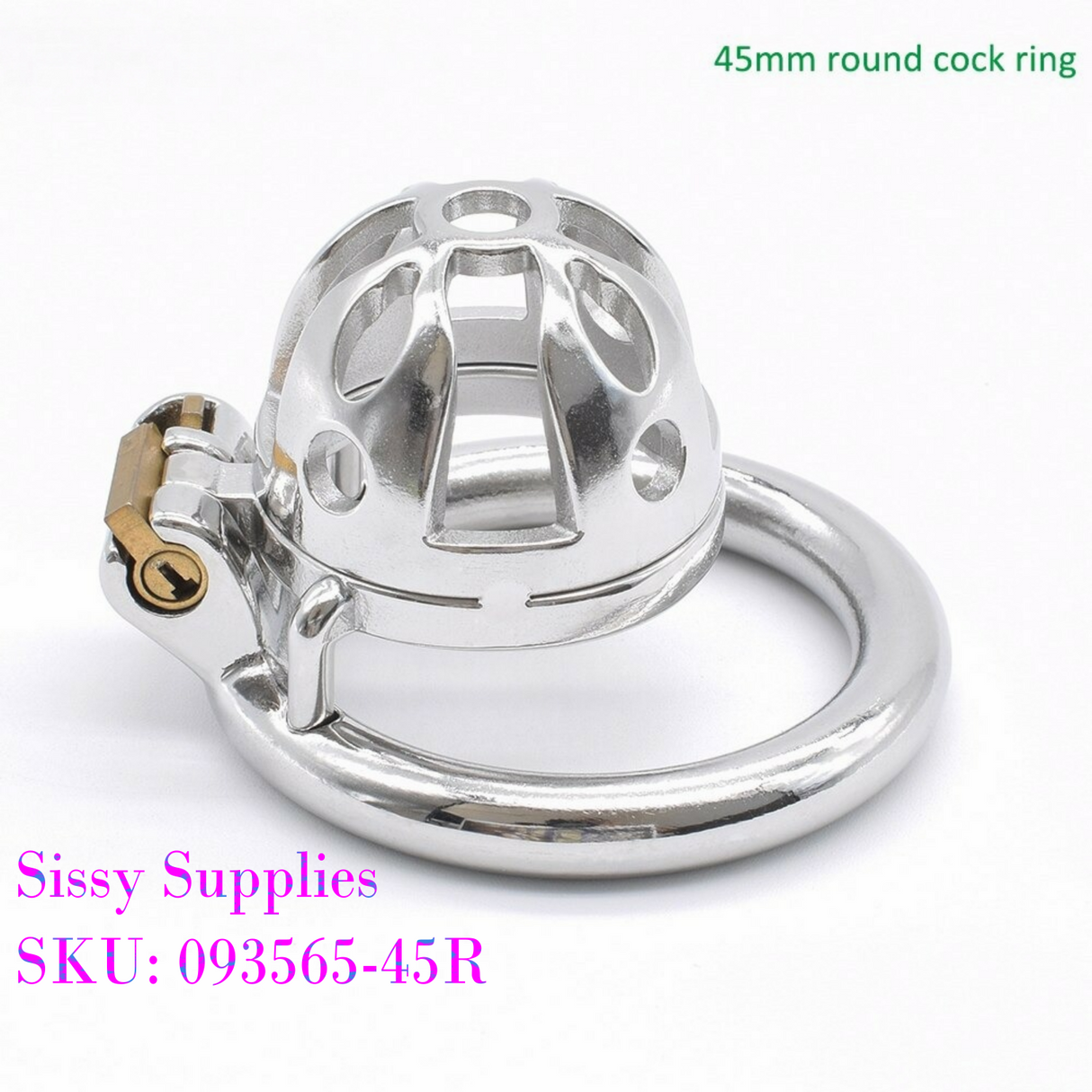 Cagebay Stainless Steel Male Chastity Cage