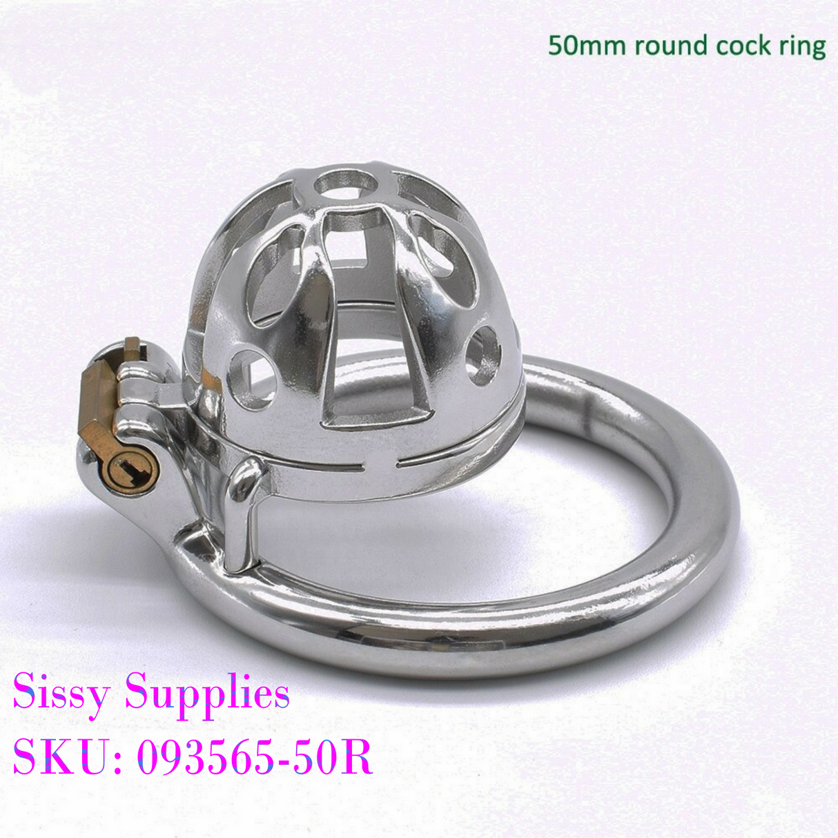 Cagebay Stainless Steel Male Chastity Cage