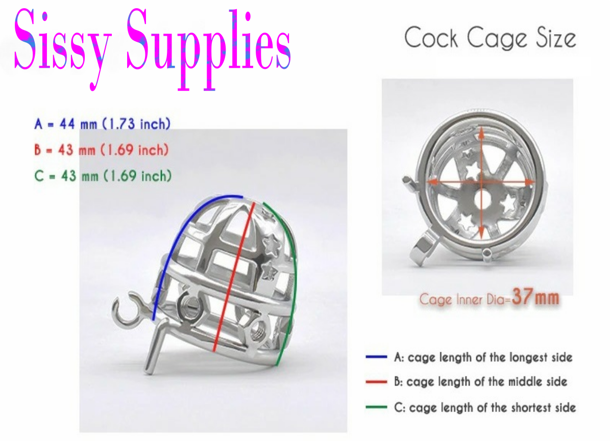 Starspike Stainless Steel Chastity Cage