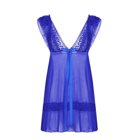 Sissy Ruffle Lace See-through Sheer Mesh Babydoll