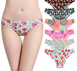 Print Mesh Breathable Seamless Panties Women Underwear Sexy Thongs Female Lingerie Tangas XS-L US Size Briefs 12 Colors Style