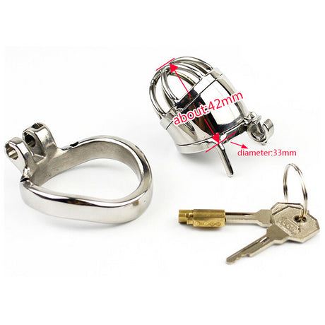 Chaste Bird Male Stainless Steel Cock Cage Penis Ring Chastity Device with Stealth New Lock Adult Sex Toys A271