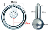 Stainless Steel Short Glans Stimulation Cage