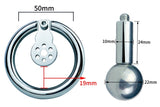 Stainless Steel Short Glans Stimulation Cage