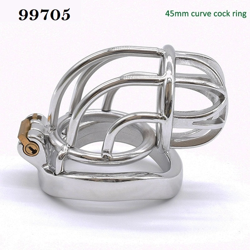 Gocage Stainless Steel Curved Cage with Curved 45mm Ring - LIMITED