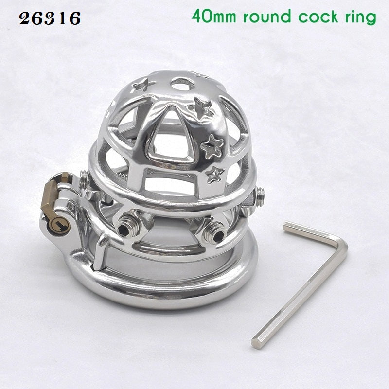 Inspike Stainless Steel Chastity Cage - LIMITED
